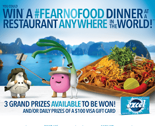 Excel Gum, ExcelFearNofood.ca Contest: Win Food Tours & $100 Prizes