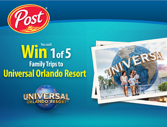 PostConsumerBrands.ca: Enter Pins to win Universal Orlando Vacation Contest